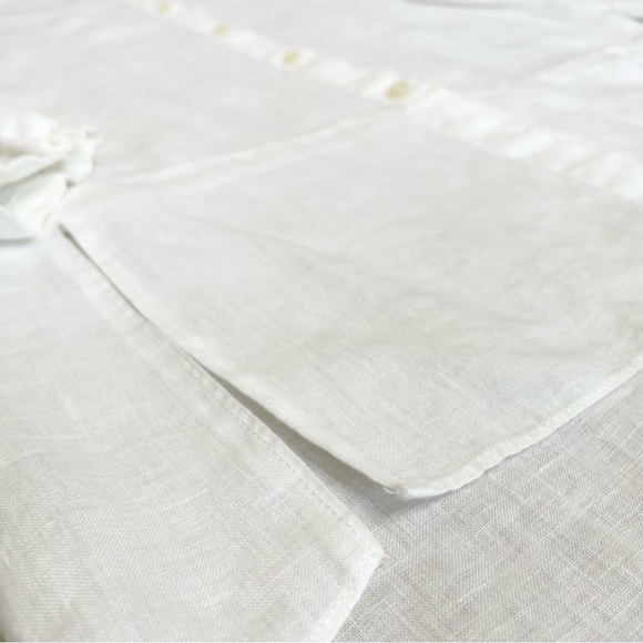 DKNY Pure Linen Convertible Sleeve Button Down Shirt - Picture 8 of 15